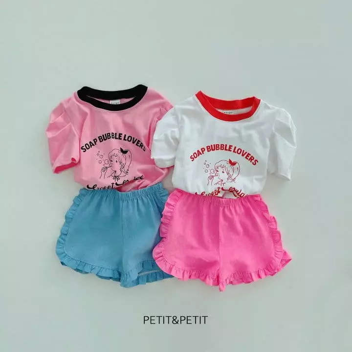 Petit & Petit - Korean Children Fashion - #todddlerfashion - Apple Frill Shorts - 5