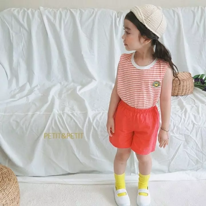 Petit & Petit - Korean Children Fashion - #todddlerfashion - Stripes Top Bottom Set - 3