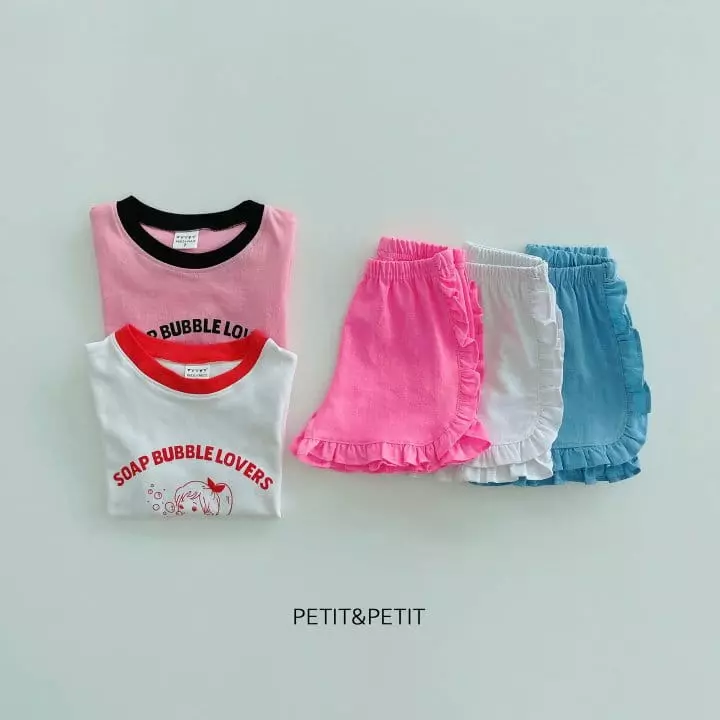 Petit & Petit - Korean Children Fashion - #toddlerclothing - Apple Frill Shorts - 6