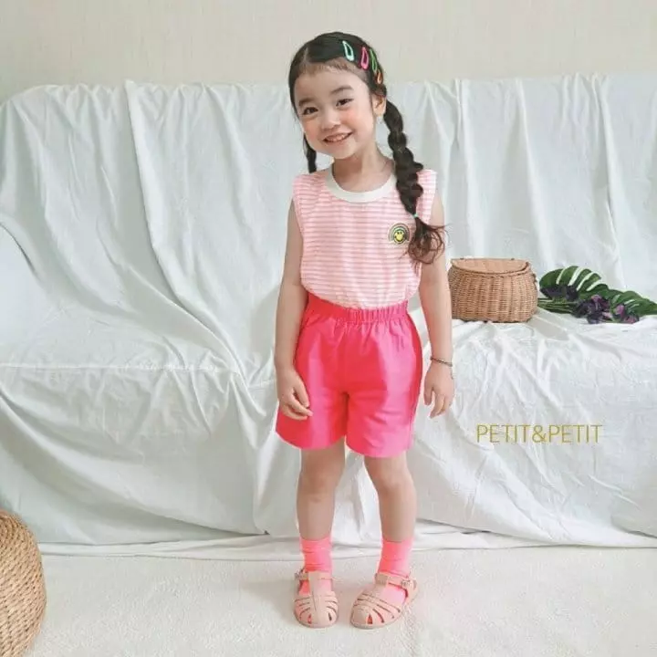 Petit & Petit - Korean Children Fashion - #todddlerfashion - Stripes Top Bottom Set - 4