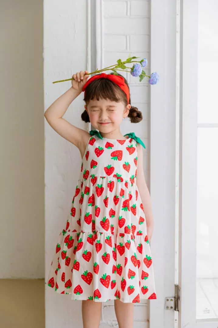Pink Berry - Korean Children Fashion - #Kfashion4kids - Strawberry One-piece - 2