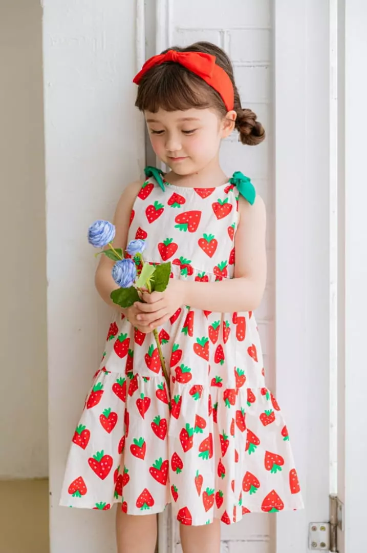 Pink Berry - Korean Children Fashion - #childrensboutique - Strawberry One-piece - 11
