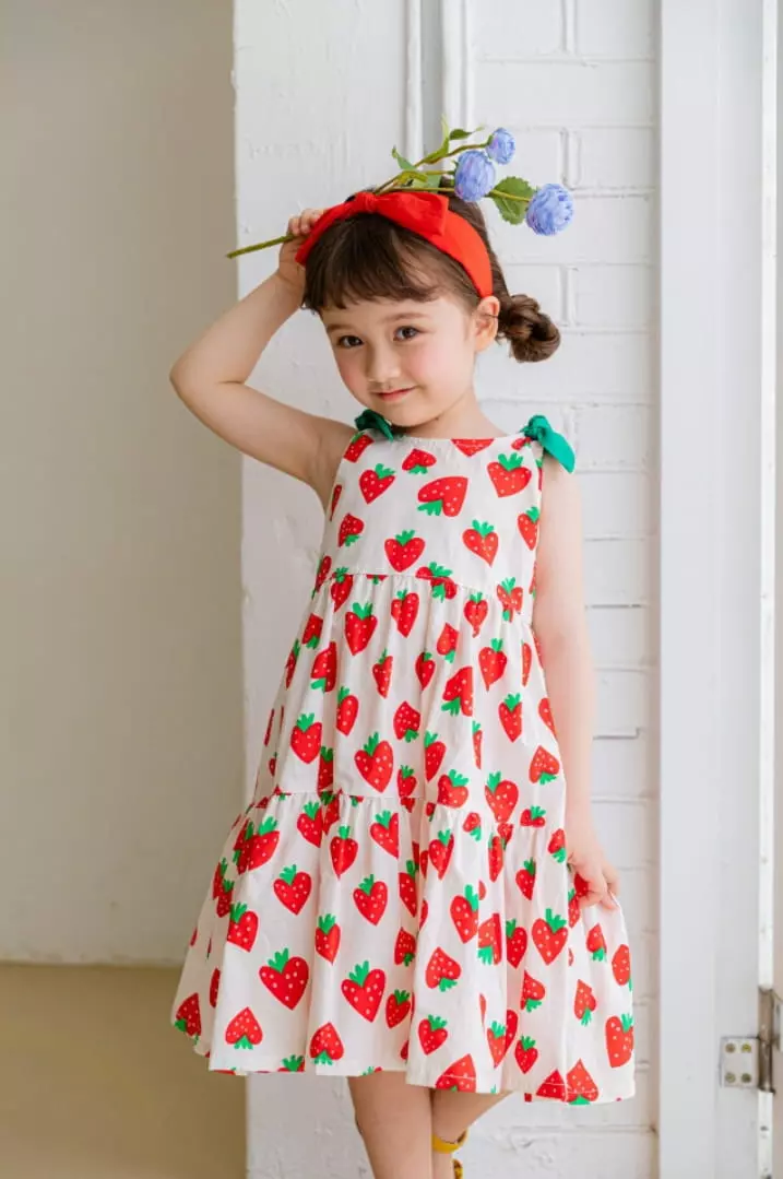 Pink Berry - Korean Children Fashion - #littlefashionista - Strawberry One-piece - 3