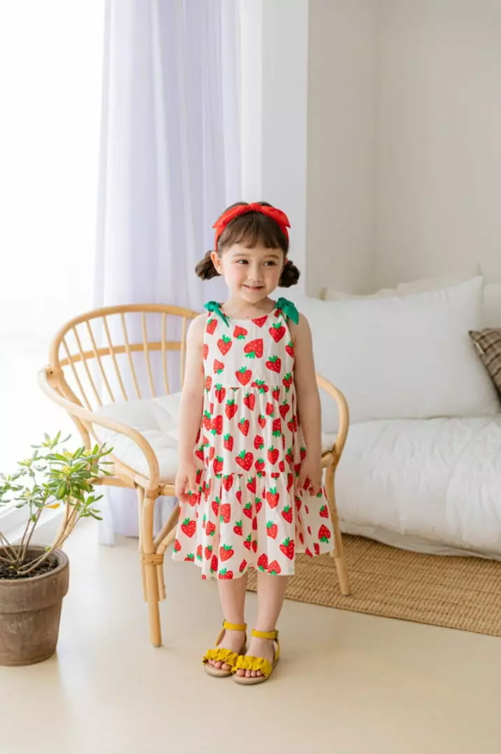 Pink Berry - Korean Children Fashion - #littlefashionista - Strawberry One-piece - 4