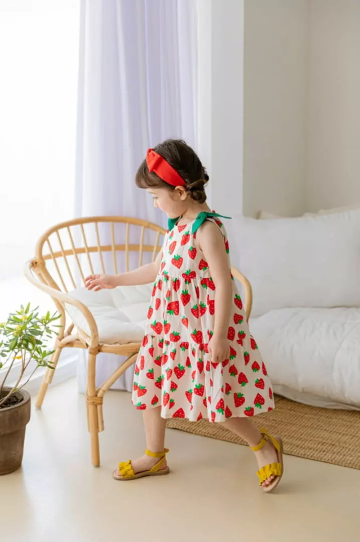 Pink Berry - Korean Children Fashion - #minifashionista - Strawberry One-piece - 5