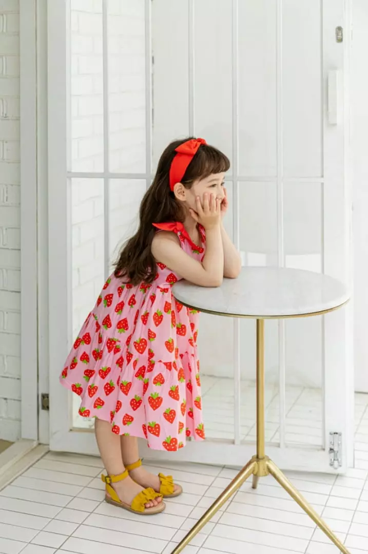 Pink Berry - Korean Children Fashion - #stylishchildhood - Strawberry One-piece - 9
