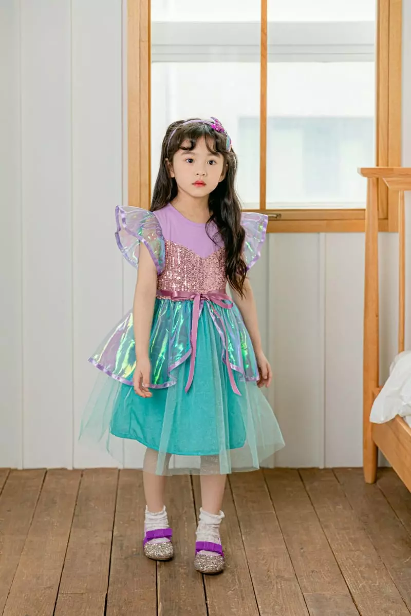 Pink Berry - Korean Children Fashion - #stylishchildhood - The Little Mermaid One-piece - 8