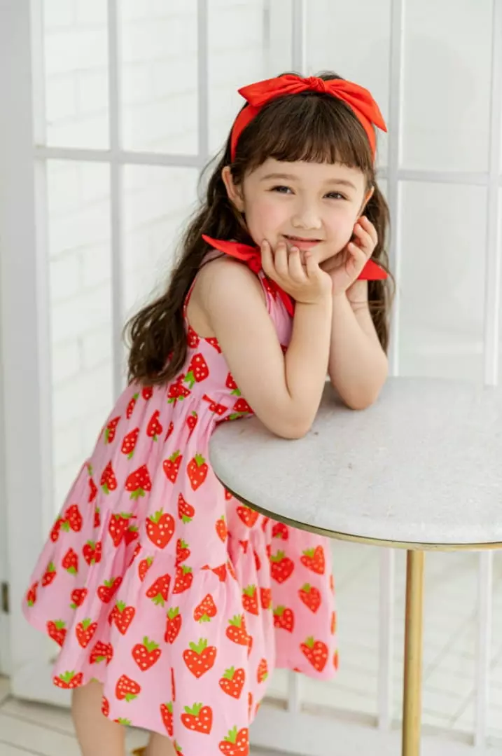 Pink Berry - Korean Children Fashion - #todddlerfashion - Strawberry One-piece - 7