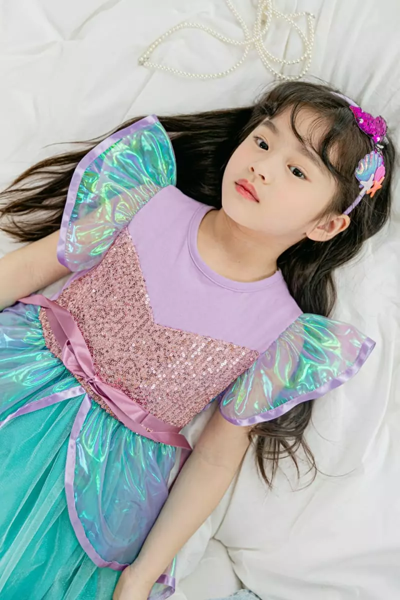 Pink Berry - Korean Children Fashion - #todddlerfashion - The Little Mermaid One-piece - 6