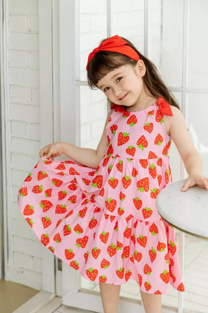 Pink Berry - Korean Children Fashion - #toddlerclothing - Strawberry One-piece - 8