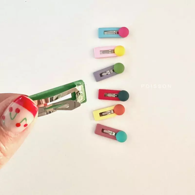 Poisson - Korean Children Fashion - #Kfashion4kids - Case Button Hairpin - 2