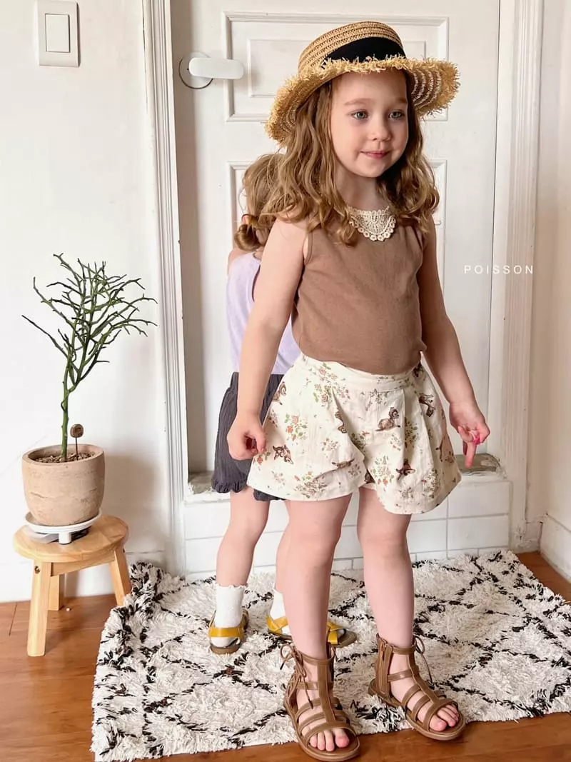 Poisson - Korean Children Fashion - #childofig - Bambi Curot Shorts - 6