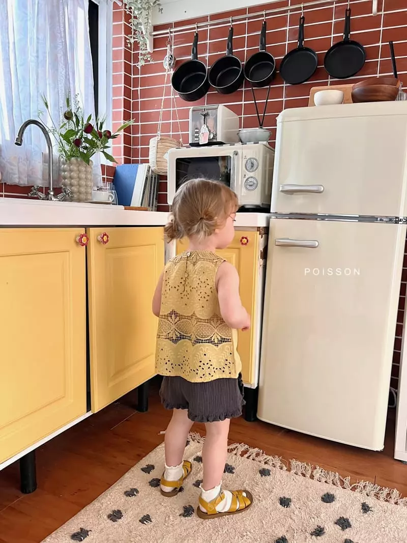 Poisson - Korean Children Fashion - #childofig - Linen Lace Blouse - 10