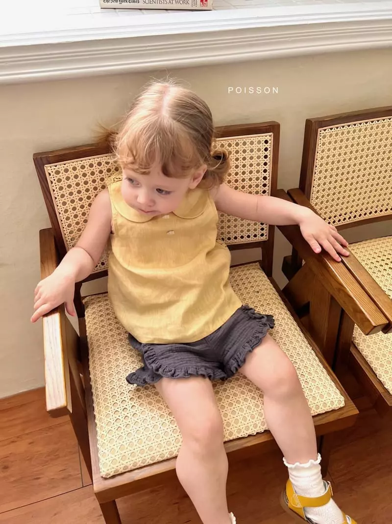 Poisson - Korean Children Fashion - #childofig - Linen Lace Blouse - 11
