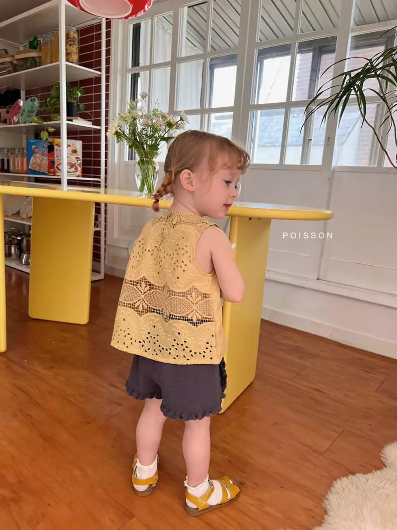 Poisson - Korean Children Fashion - #childrensboutique - Linen Lace Blouse - 12