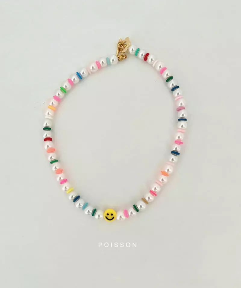 Poisson - Korean Children Fashion - #fashionkids - Smile Pearl Necklace - 11