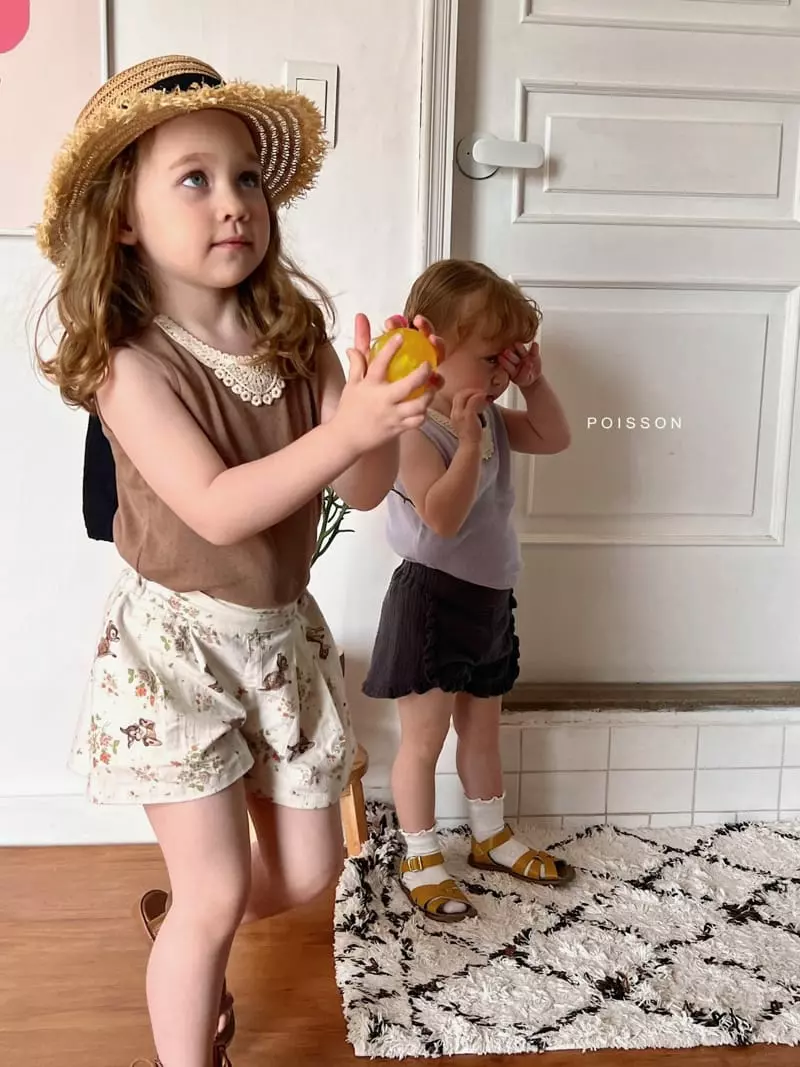 Poisson - Korean Children Fashion - #fashionkids - Motive Eyelet Sleeveless - 9