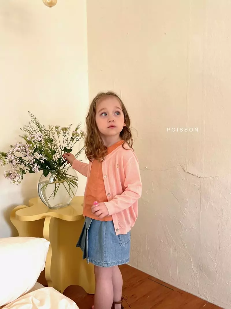 Poisson - Korean Children Fashion - #kidsshorts - Cherry Cardigan - 9