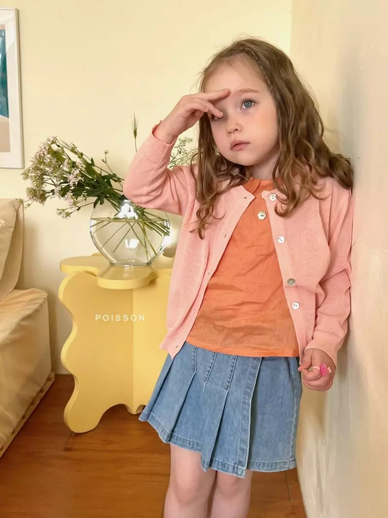 Poisson - Korean Children Fashion - #kidsstore - Cherry Cardigan - 10