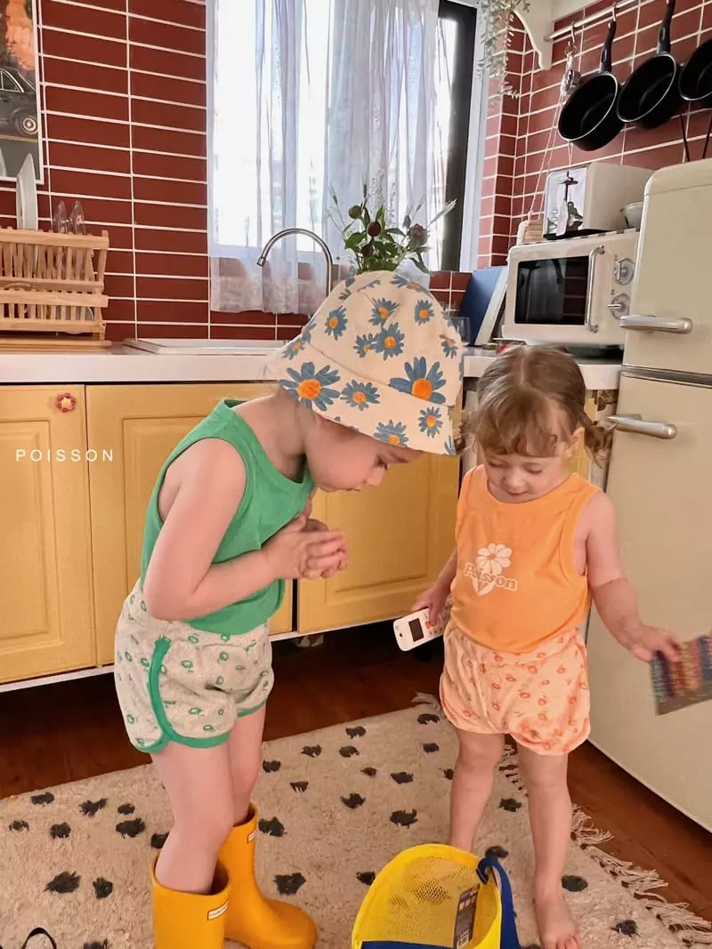 Poisson - Korean Children Fashion - #magicofchildhood - Flower Bucket Hat - 5