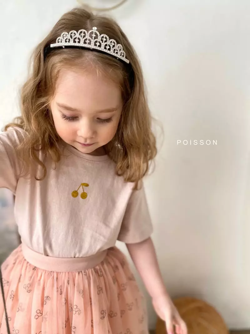 Poisson - Korean Children Fashion - #stylishchildhood - Cherry Tutu Skirt - 10