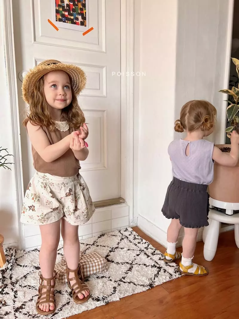 Poisson - Korean Children Fashion - #todddlerfashion - Bambi Curot Shorts - 4