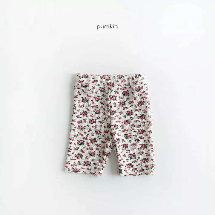 Pumkin - Korean Children Fashion - #stylishchildhood - Small Flower Bike Shorts - 10