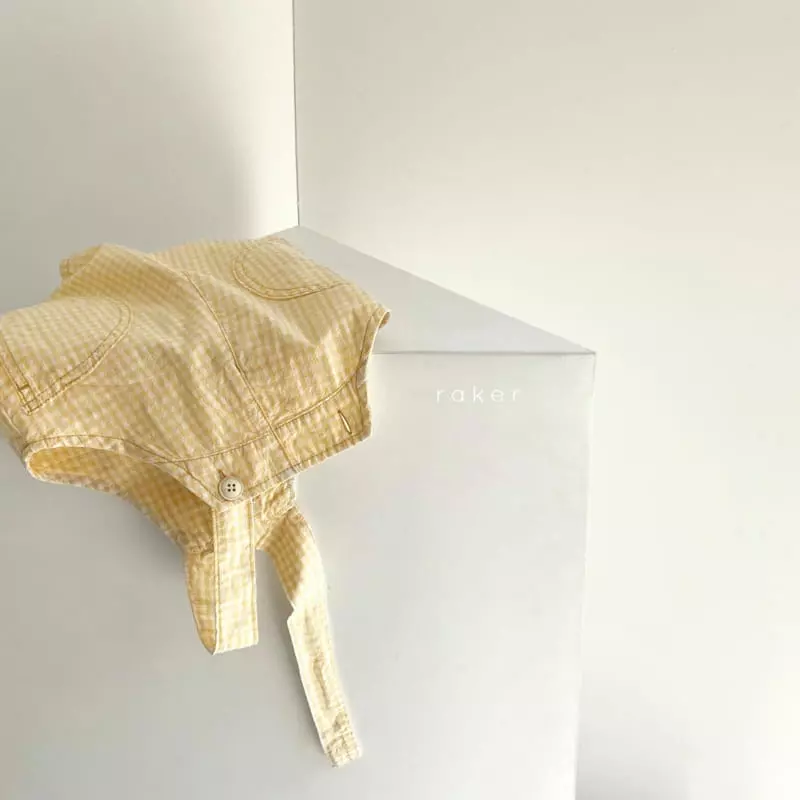 Raker - Korean Children Fashion - #designkidswear - Ggoma Check Overalls