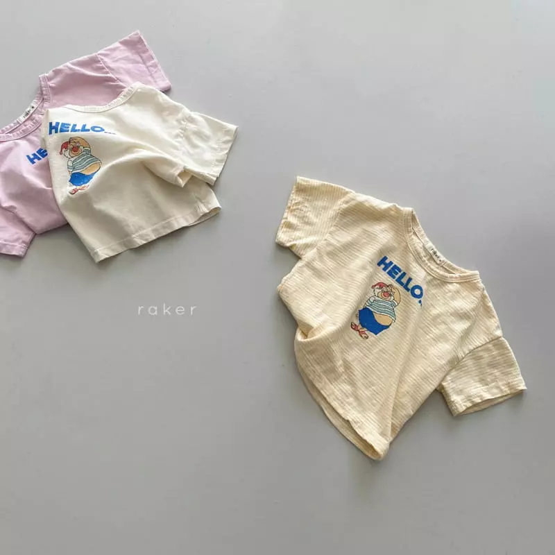 Raker - Korean Children Fashion - #designkidswear - Hello Tee - 4