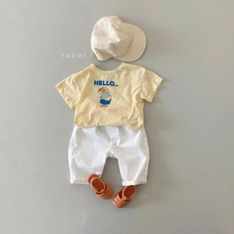 Raker - Korean Children Fashion - #kidsshorts - Hello Tee - 6