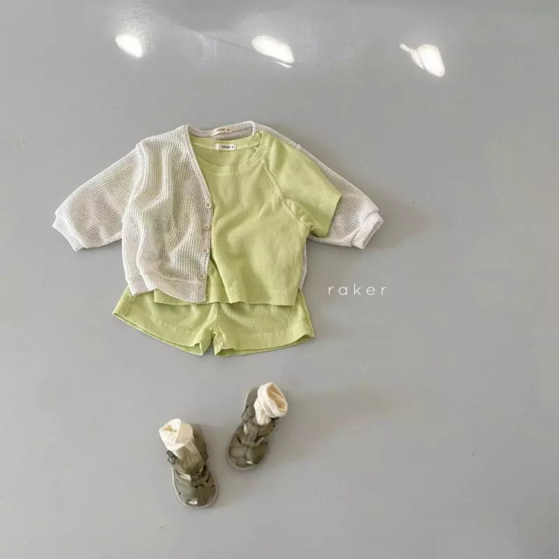 Raker - Korean Children Fashion - #kidsstore - Peanuts Waffle Top Bottom Set - 8