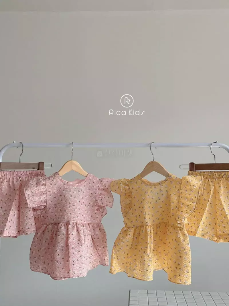 Rica - Korean Children Fashion - #fashionkids - Boner Top Bottom Set - 5