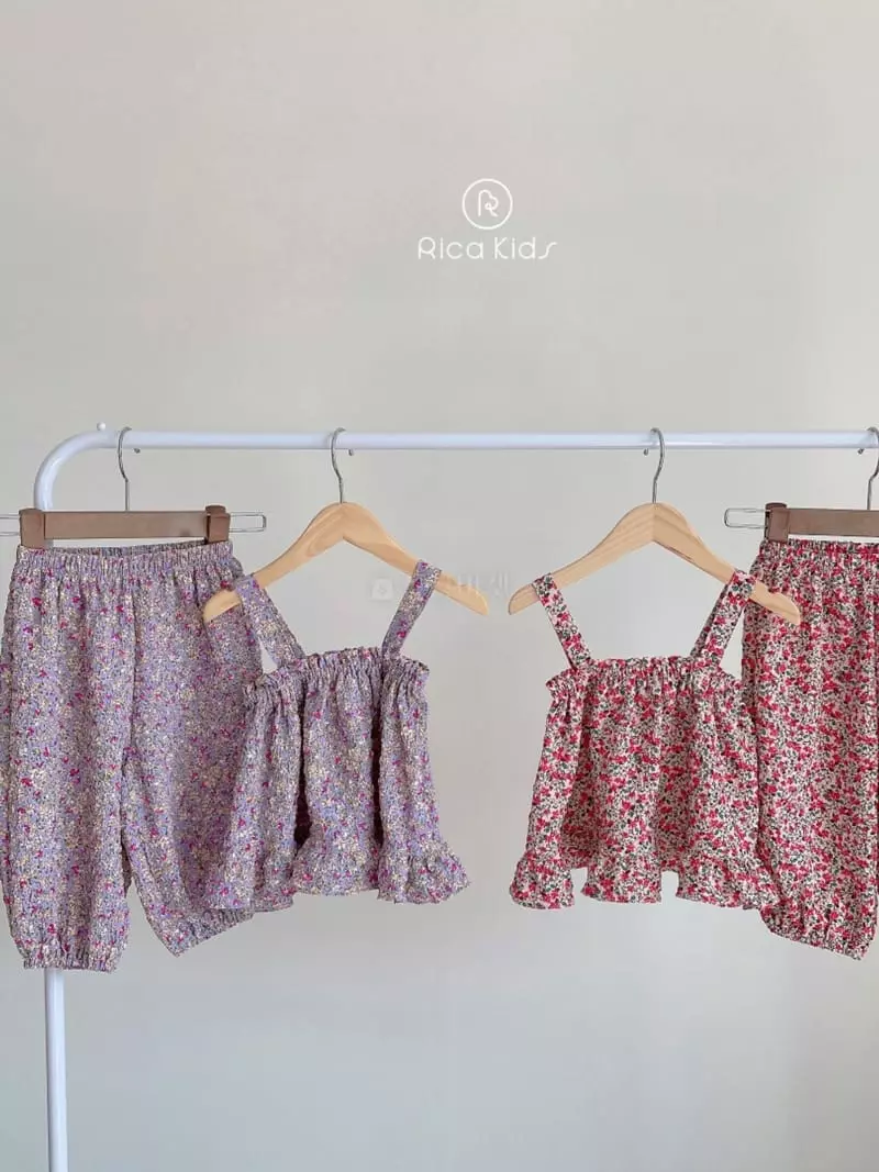 Rica - Korean Children Fashion - #discoveringself - Lemond Top Bottom Set - 4