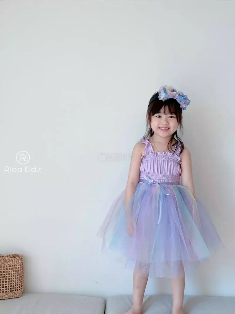 Rica - Korean Children Fashion - #kidzfashiontrend - Smocked Sha One-piece - 2