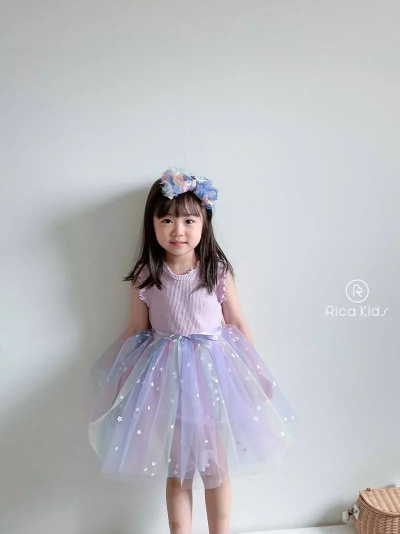 Rica - Korean Children Fashion - #minifashionista - Sleeveless Heart Sha One-piece - 2
