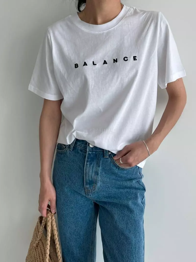 Ripple - Korean Women Fashion - #momslook - New Balance Silket Tee