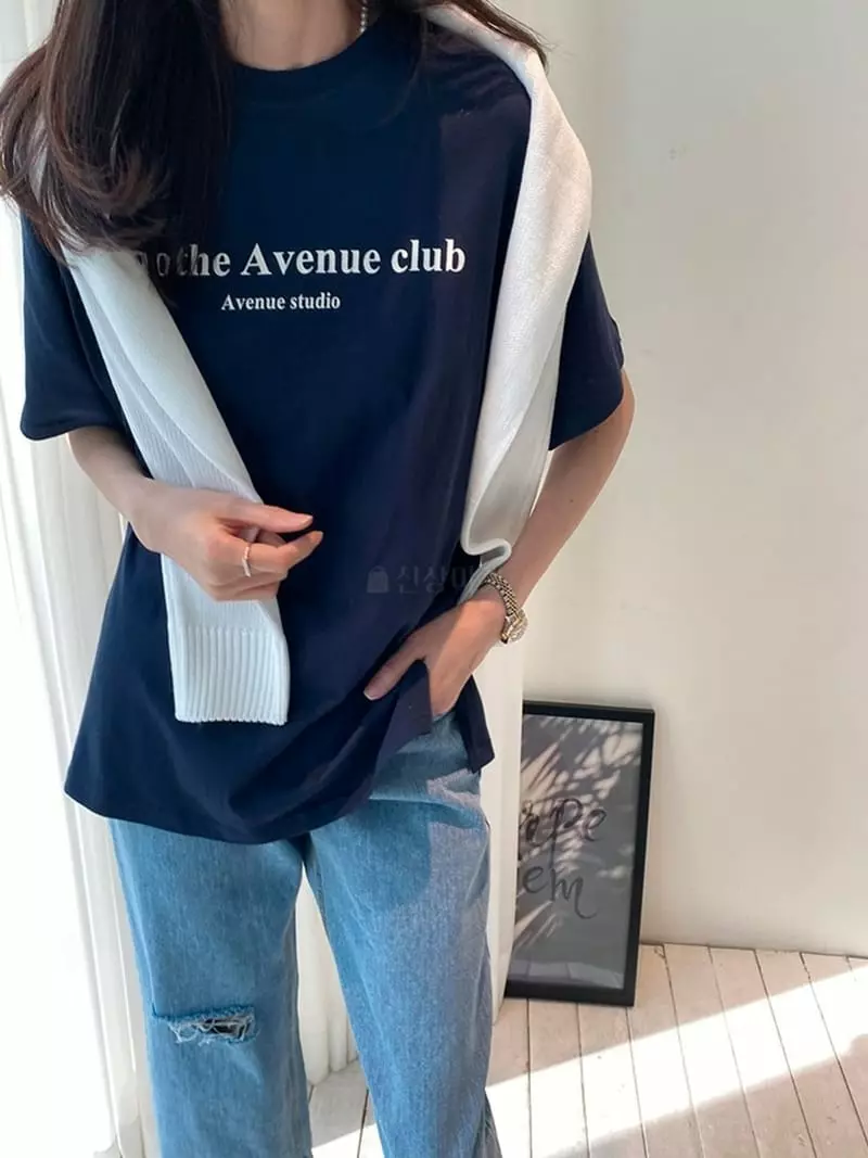 Ripple - Korean Women Fashion - #womensfashion - Crlub Avenue Tee - 4