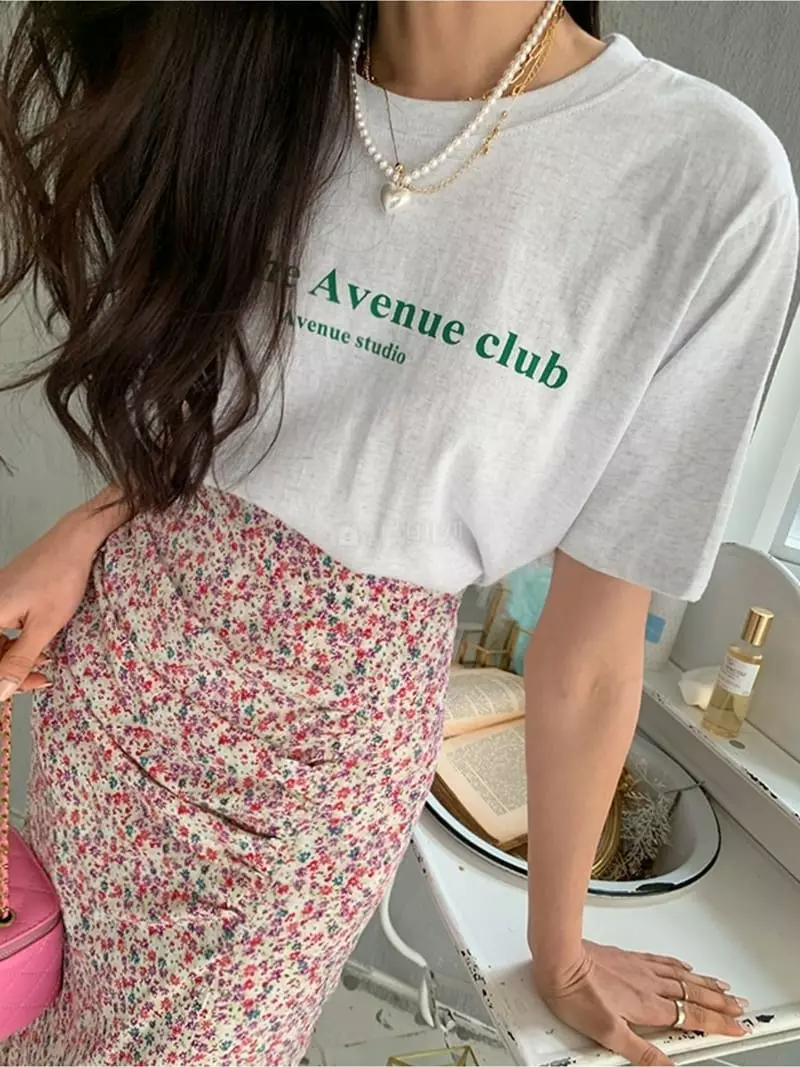 Ripple - Korean Women Fashion - #momslook - Crlub Avenue Tee - 6