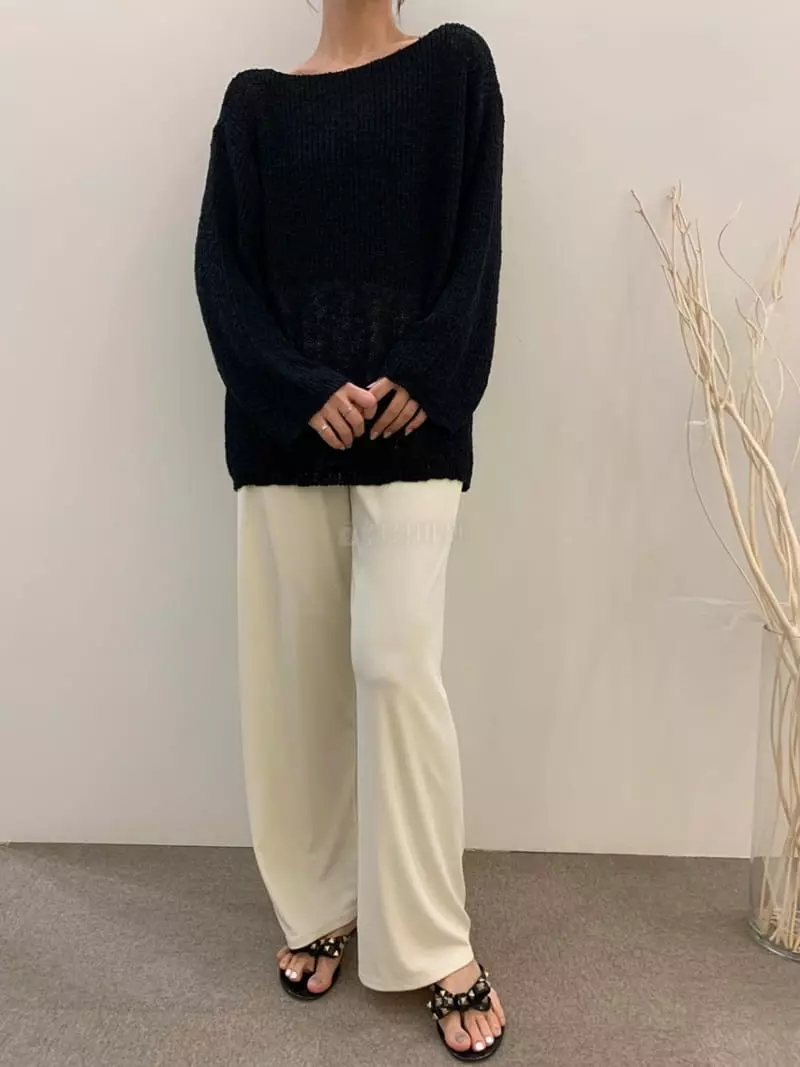 Ripple - Korean Women Fashion - #momslook - Slub Knit - 2