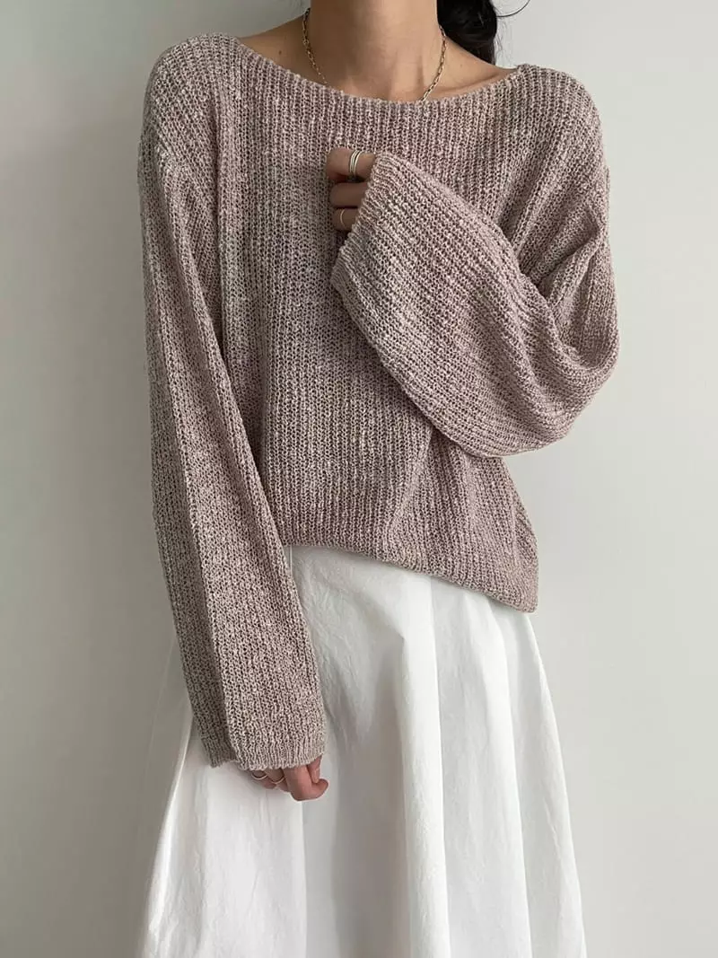 Ripple - Korean Women Fashion - #womensfashion - Slub Knit - 4