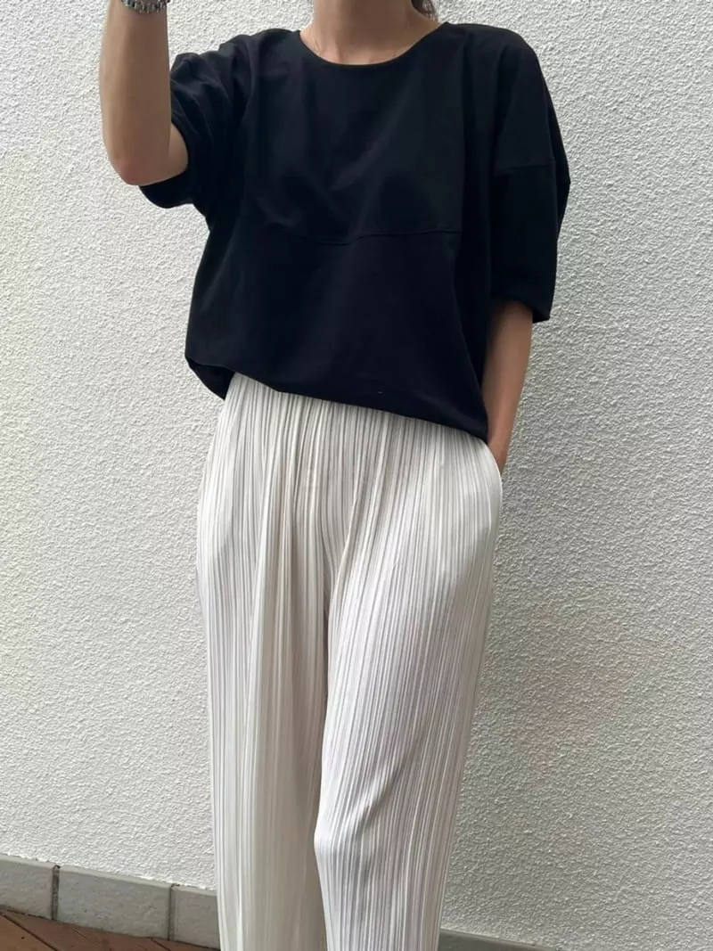 Ripple - Korean Women Fashion - #momslook - Lo Silket Tee - 2