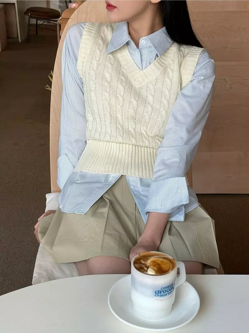 Ripple - Korean Women Fashion - #momslook - Fring Knit - 7