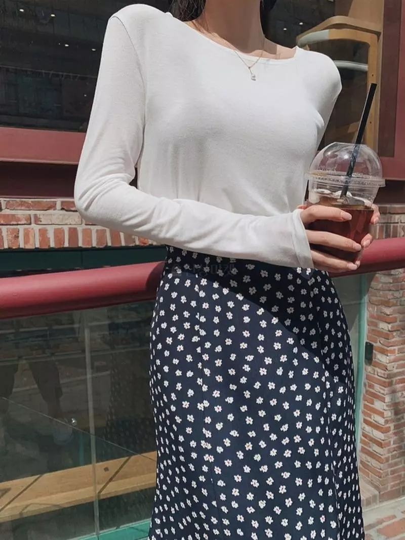 Ripple - Korean Women Fashion - #momslook - Live Long Skirt - 2