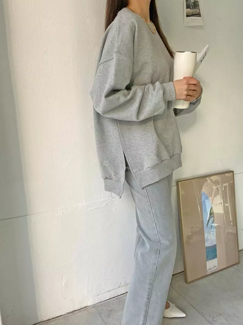 Ripple - Korean Women Fashion - #momslook - Slow Sweatshirt - 3