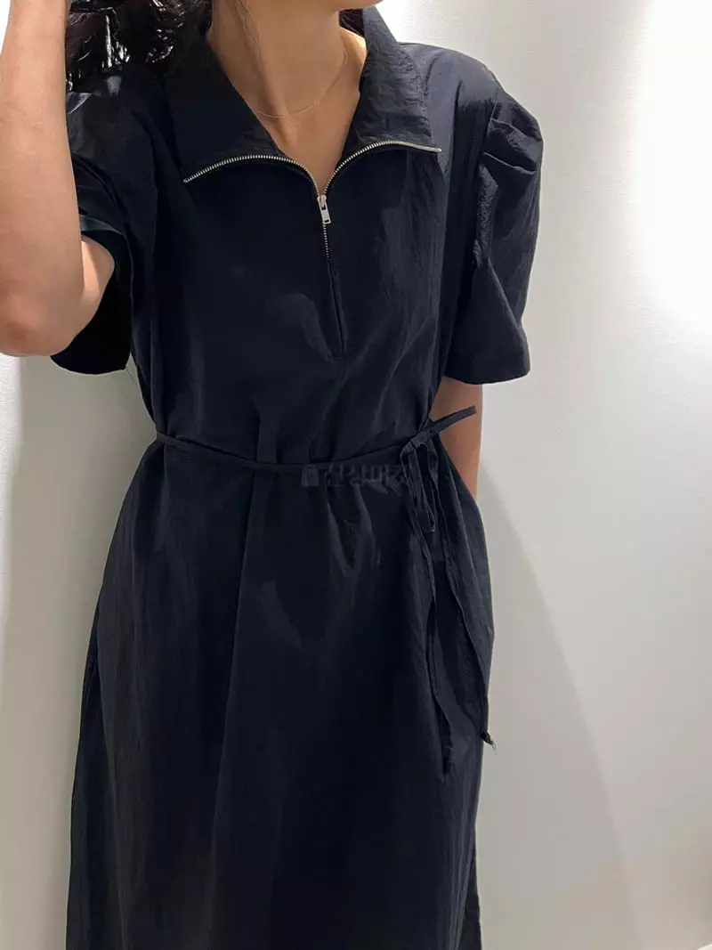 Ripple - Korean Women Fashion - #vintagekidsstyle - Arc One-piece - 4