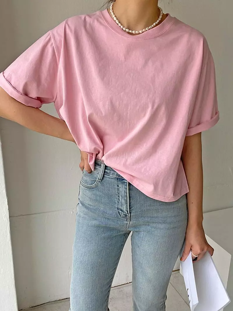 Ripple - Korean Women Fashion - #pursuepretty - Crop Silket Tee