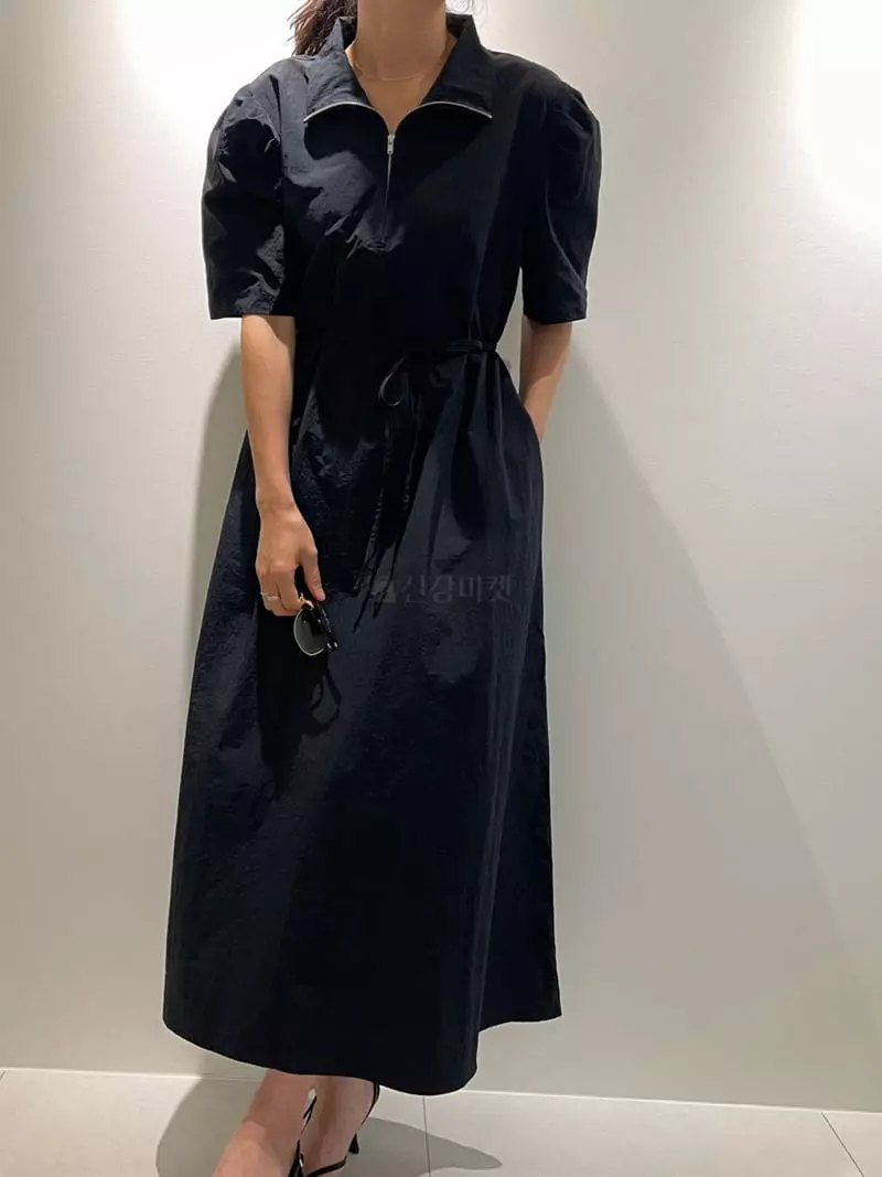 Ripple - Korean Women Fashion - #romanticstyle - Arc One-piece - 6