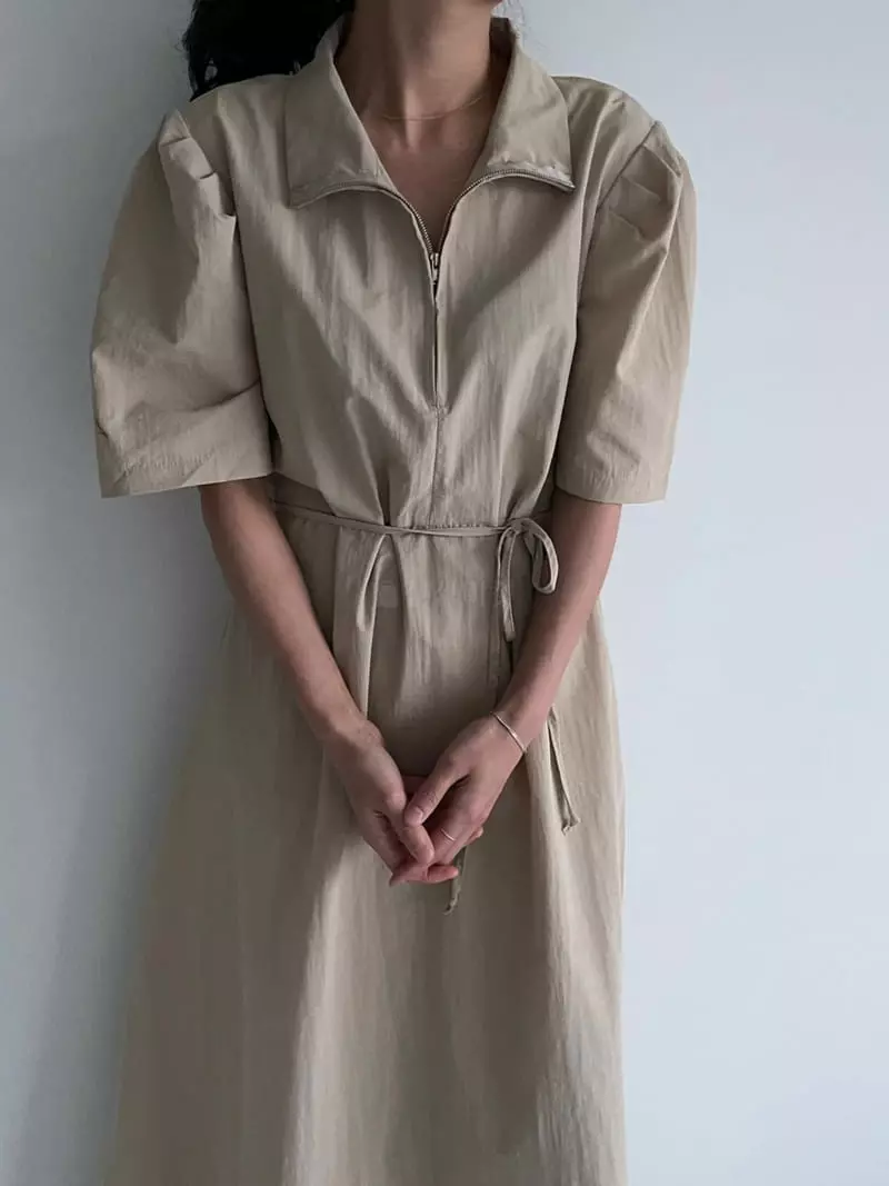 Ripple - Korean Women Fashion - #vintageinspired - Arc One-piece - 2