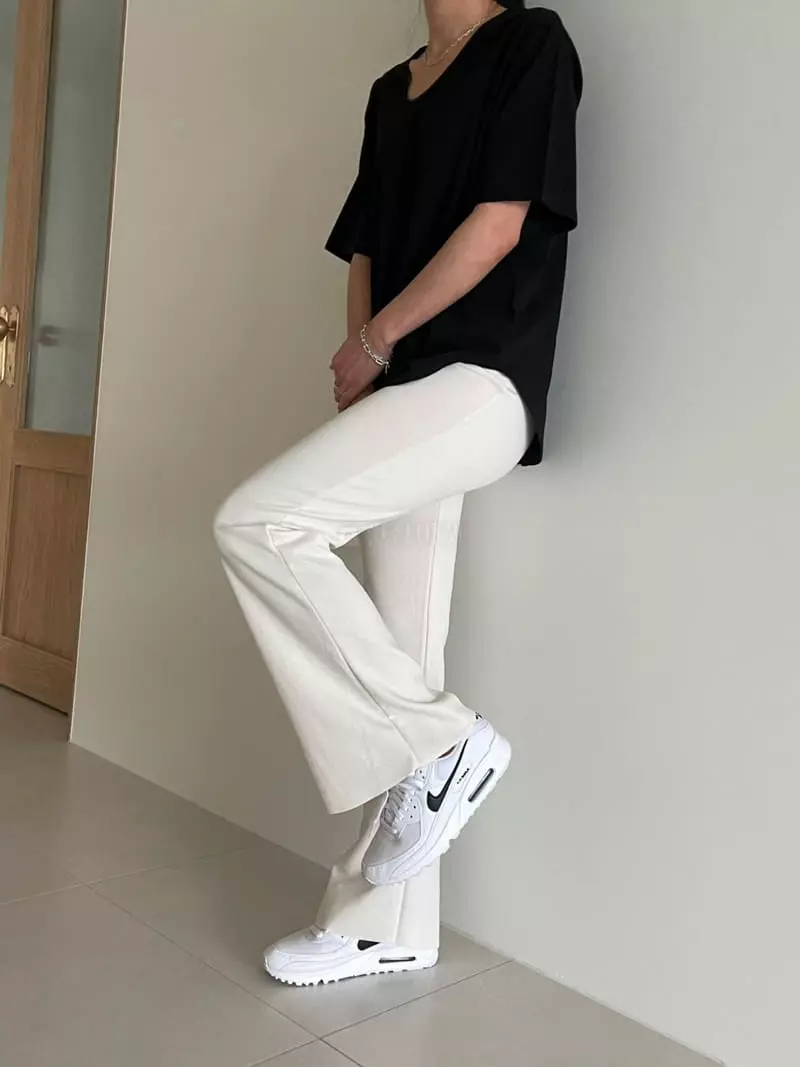 Ripple - Korean Women Fashion - #vintageinspired - Latte Pants - 3