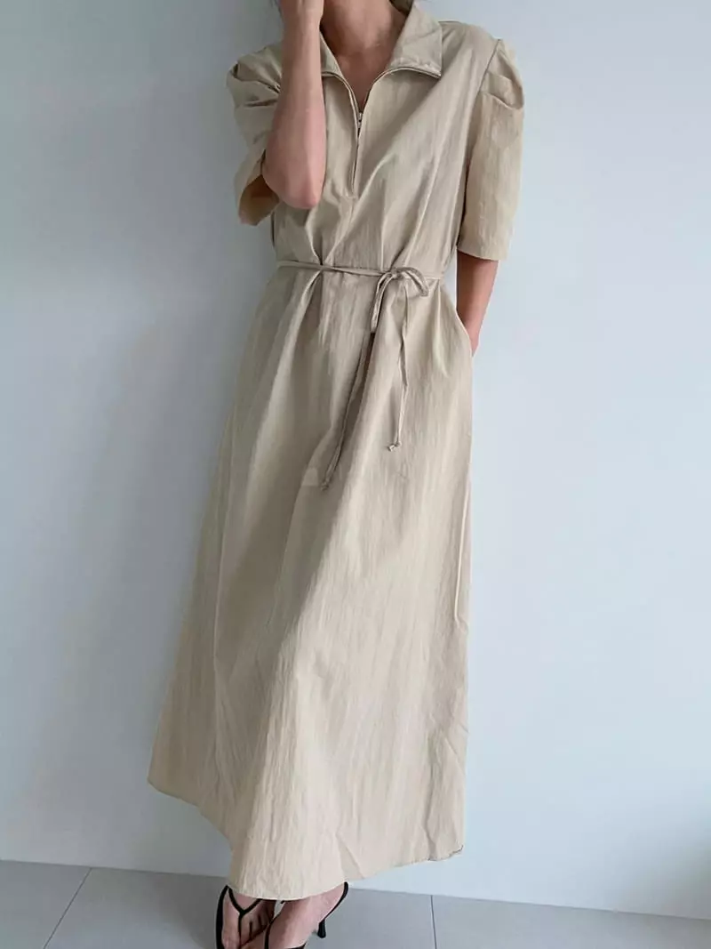 Ripple - Korean Women Fashion - #vintagekidsstyle - Arc One-piece - 3